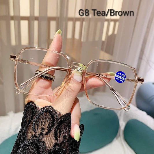 Reading Glasses with Blue rays/Antiradiation G8 Tea/Brown